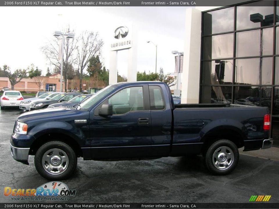 2006 Ford F150 XLT Regular Cab True Blue Metallic / Medium/Dark Flint Photo #2