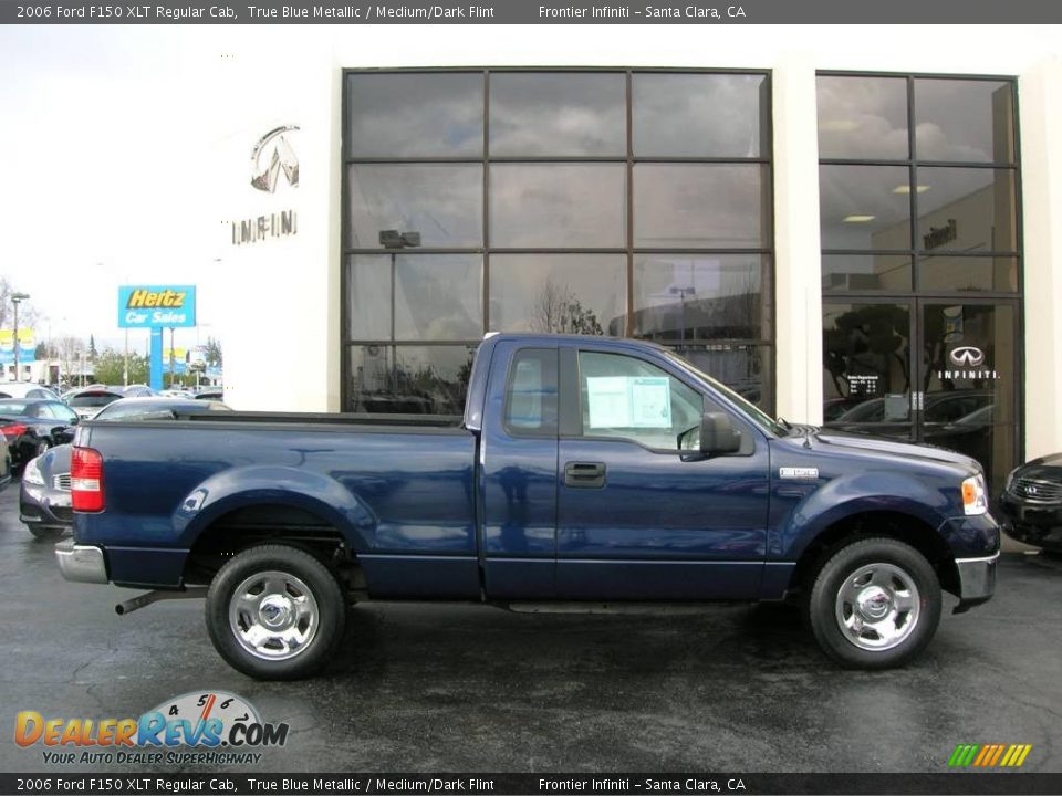 2006 Ford F150 XLT Regular Cab True Blue Metallic / Medium/Dark Flint Photo #6