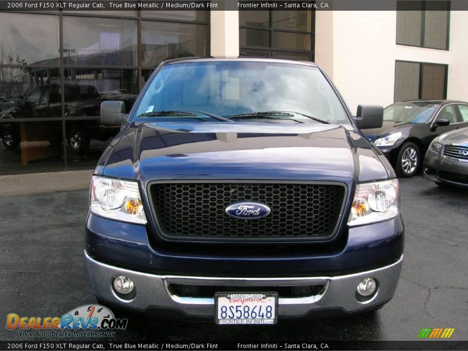 2006 Ford F150 XLT Regular Cab True Blue Metallic / Medium/Dark Flint Photo #8