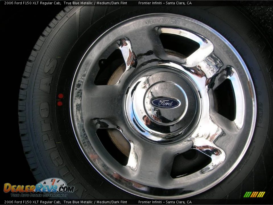 2006 Ford F150 XLT Regular Cab True Blue Metallic / Medium/Dark Flint Photo #18