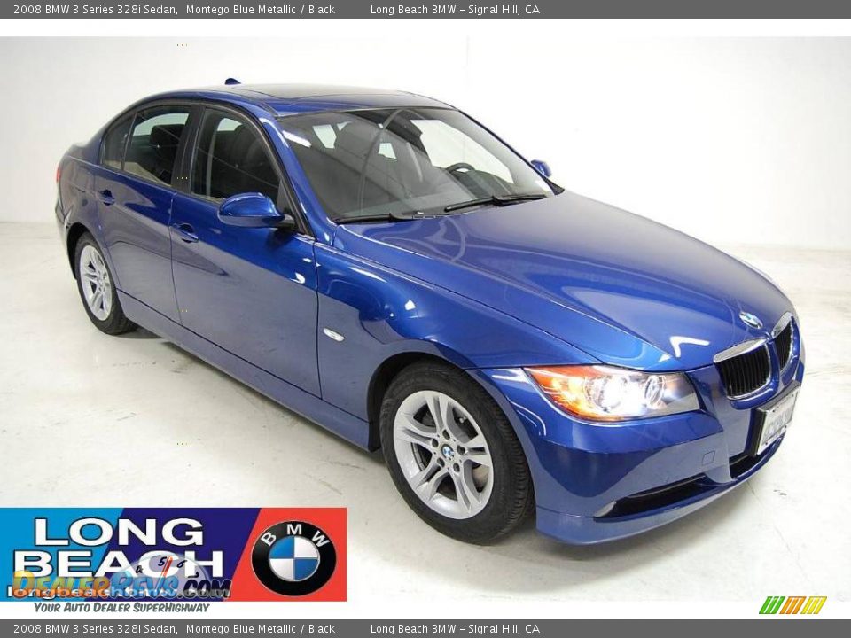 2008 BMW 3 Series 328i Sedan Montego Blue Metallic / Black Photo #1