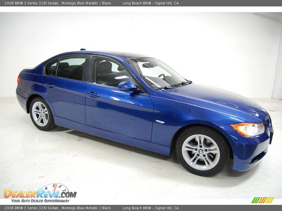2008 BMW 3 Series 328i Sedan Montego Blue Metallic / Black Photo #2