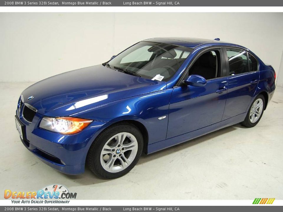 2008 BMW 3 Series 328i Sedan Montego Blue Metallic / Black Photo #12