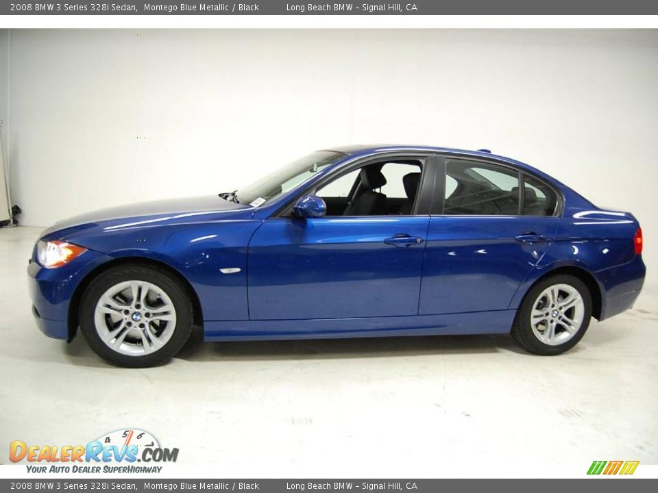 2008 BMW 3 Series 328i Sedan Montego Blue Metallic / Black Photo #13