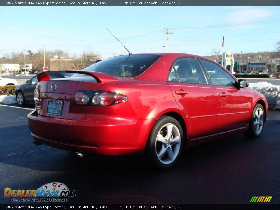 2007 Mazda MAZDA6 i Sport Sedan Redfire Metallic / Black Photo #5