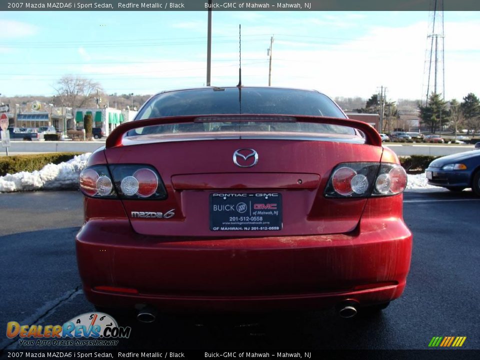 2007 Mazda MAZDA6 i Sport Sedan Redfire Metallic / Black Photo #6