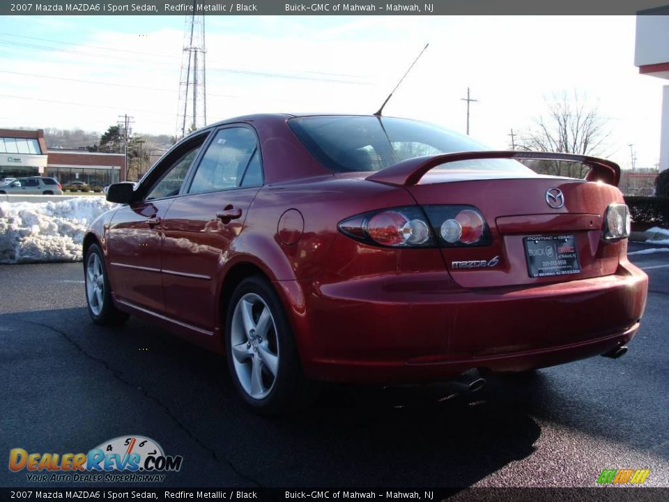 2007 Mazda MAZDA6 i Sport Sedan Redfire Metallic / Black Photo #7