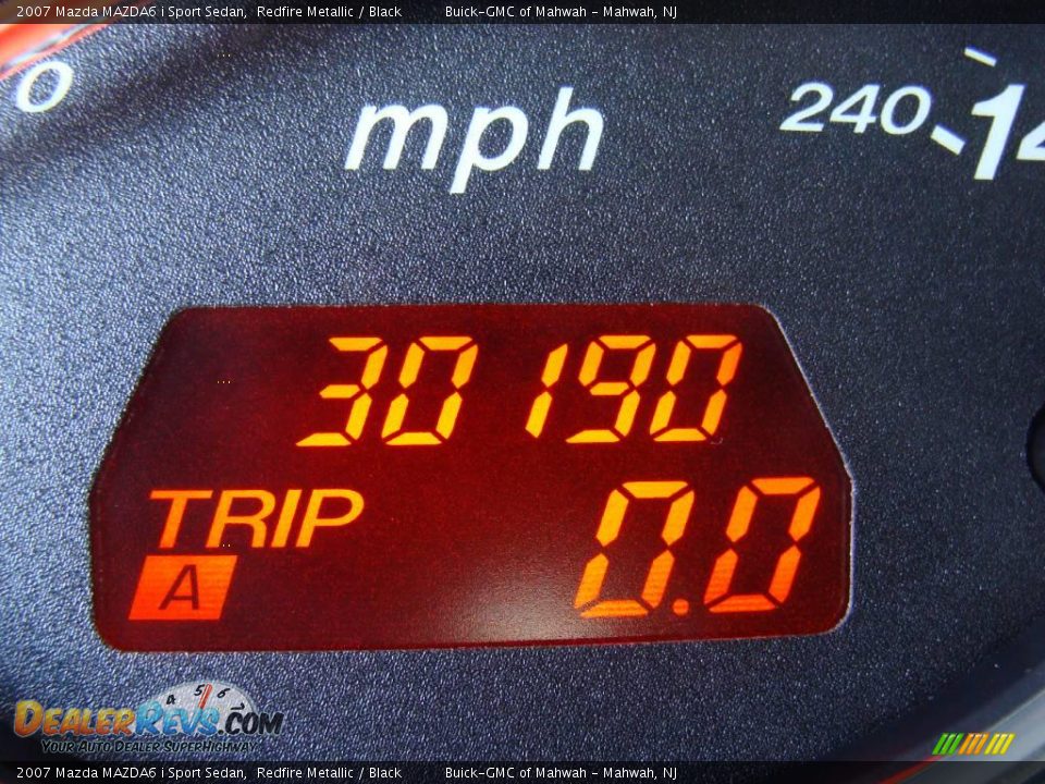 2007 Mazda MAZDA6 i Sport Sedan Redfire Metallic / Black Photo #24