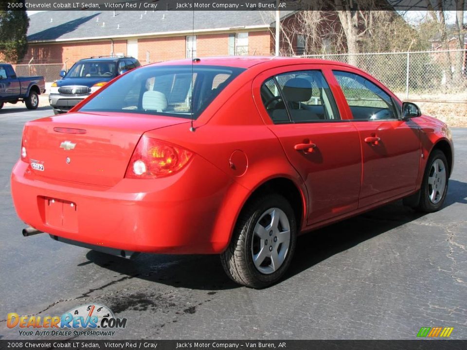 2008 Chevrolet Cobalt LT Sedan Victory Red / Gray Photo #5