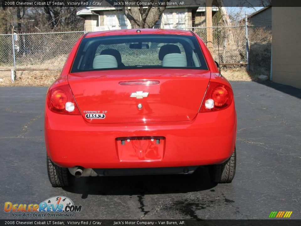 2008 Chevrolet Cobalt LT Sedan Victory Red / Gray Photo #6