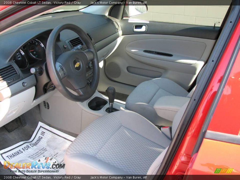 2008 Chevrolet Cobalt LT Sedan Victory Red / Gray Photo #10