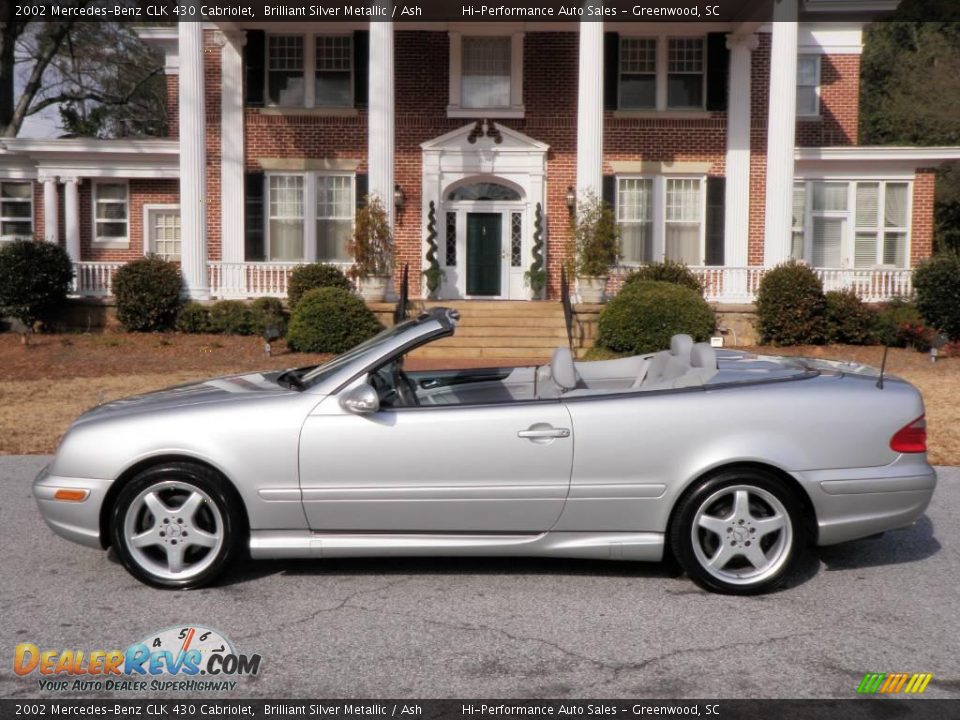 2002 Mercedes-Benz CLK 430 Cabriolet Brilliant Silver Metallic / Ash Photo #3