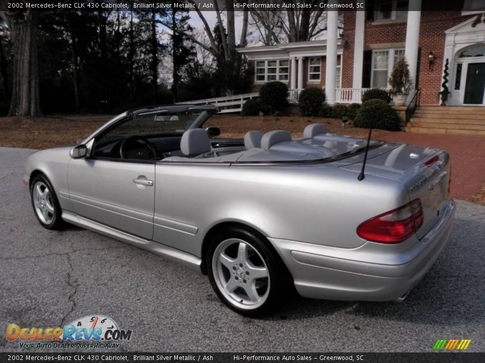 2002 Mercedes-Benz CLK 430 Cabriolet Brilliant Silver Metallic / Ash Photo #4