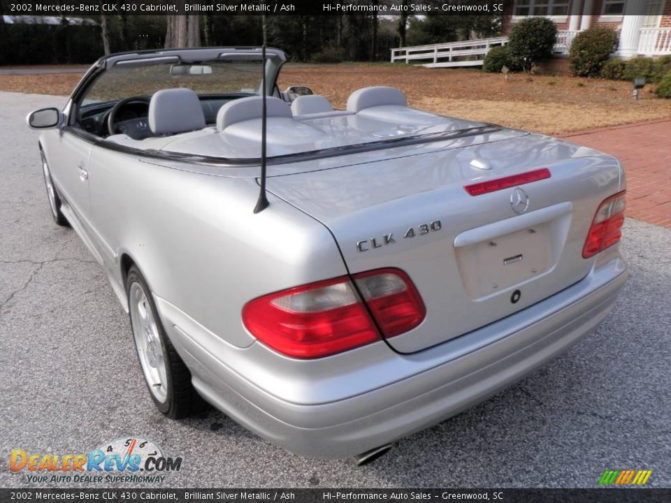 2002 Mercedes-Benz CLK 430 Cabriolet Brilliant Silver Metallic / Ash Photo #5