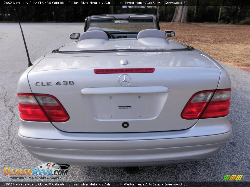 2002 Mercedes-Benz CLK 430 Cabriolet Brilliant Silver Metallic / Ash Photo #6