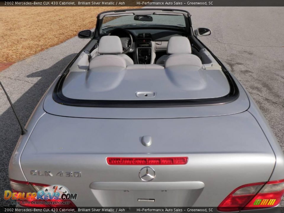 2002 Mercedes-Benz CLK 430 Cabriolet Brilliant Silver Metallic / Ash Photo #22