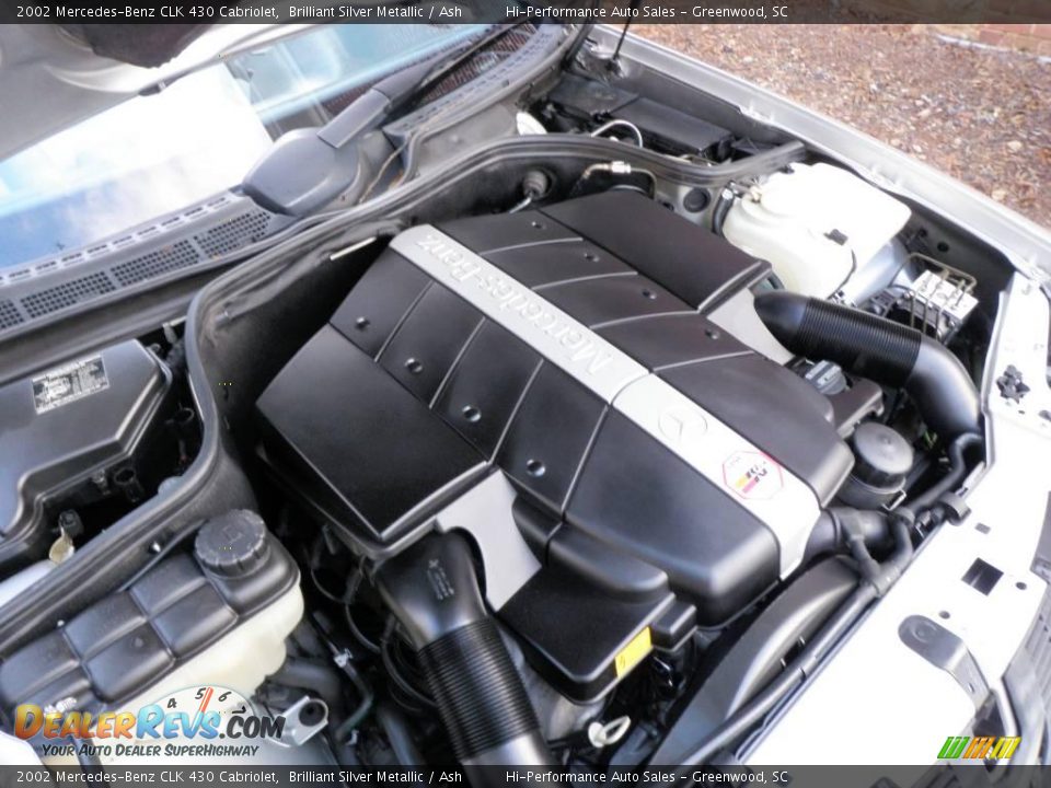 2002 Mercedes-Benz CLK 430 Cabriolet Brilliant Silver Metallic / Ash Photo #30