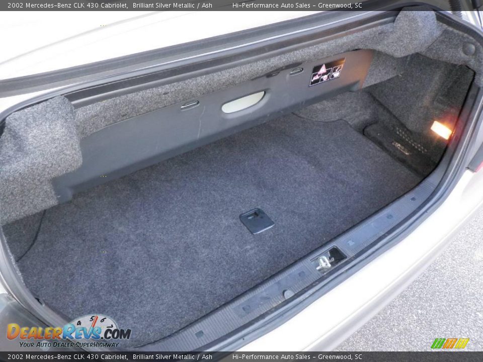 2002 Mercedes-Benz CLK 430 Cabriolet Brilliant Silver Metallic / Ash Photo #36