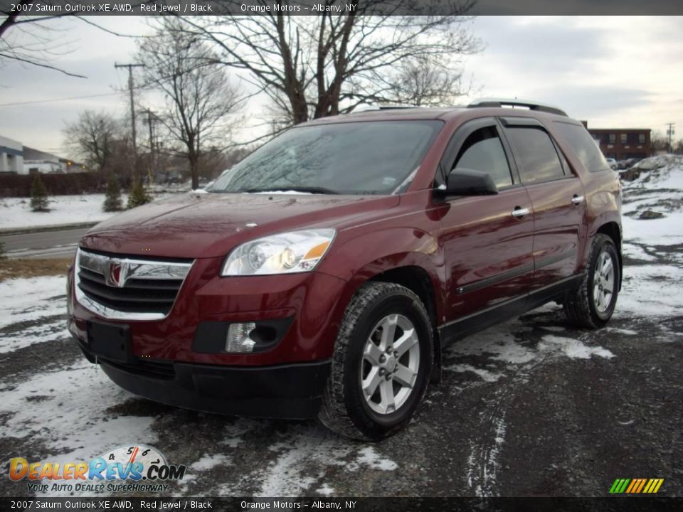 2007 Saturn Outlook XE AWD Red Jewel / Black Photo #1
