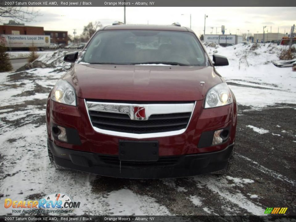 2007 Saturn Outlook XE AWD Red Jewel / Black Photo #3