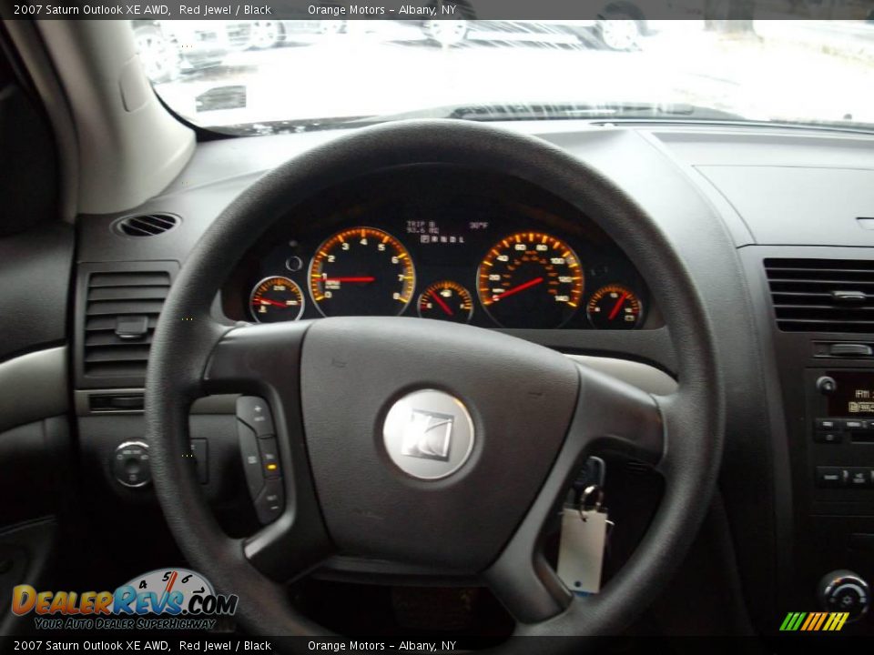 2007 Saturn Outlook XE AWD Red Jewel / Black Photo #10