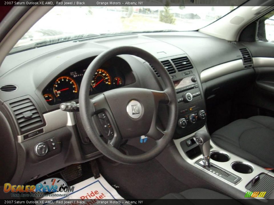 2007 Saturn Outlook XE AWD Red Jewel / Black Photo #13