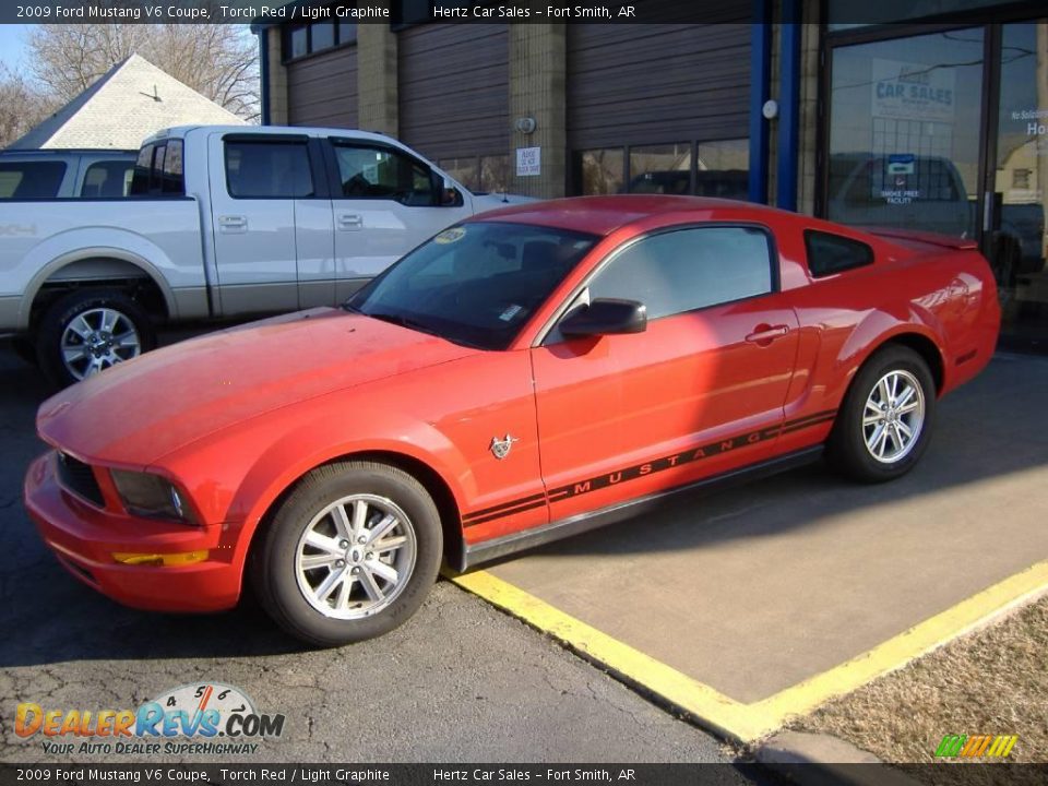 2009 Ford Mustang V6 Coupe Torch Red / Light Graphite Photo #1