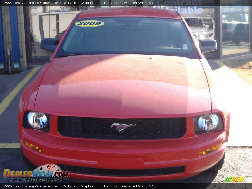 2009 Ford Mustang V6 Coupe Torch Red / Light Graphite Photo #2
