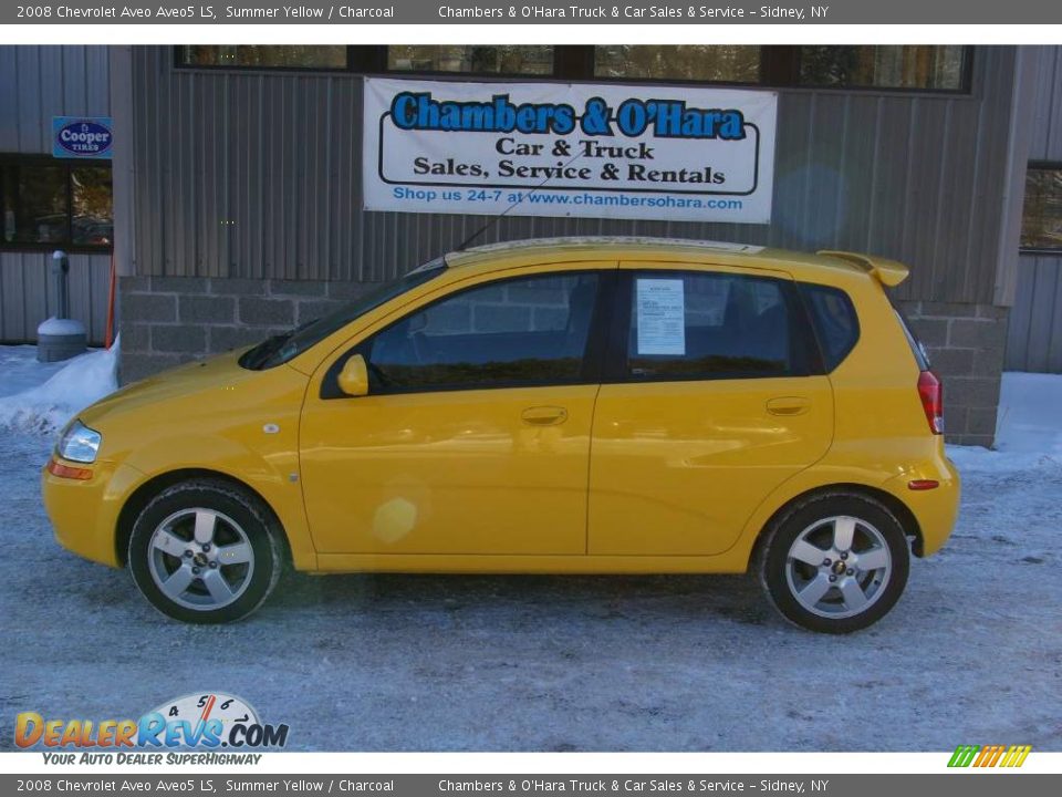 2008 Chevrolet Aveo Aveo5 LS Summer Yellow / Charcoal Photo #2