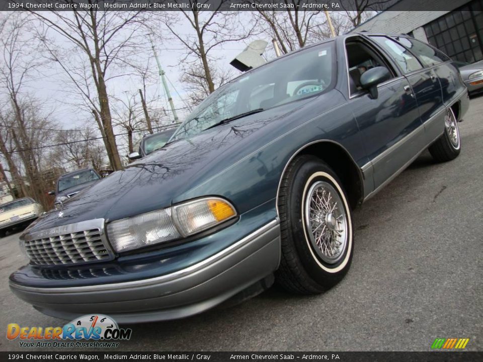 1994 Chevrolet Caprice Wagon Medium Adriatic Blue Metallic / Gray Photo #2