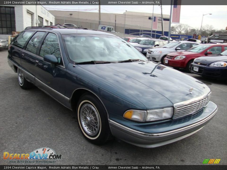 1994 Chevrolet Caprice Wagon Medium Adriatic Blue Metallic / Gray Photo #4