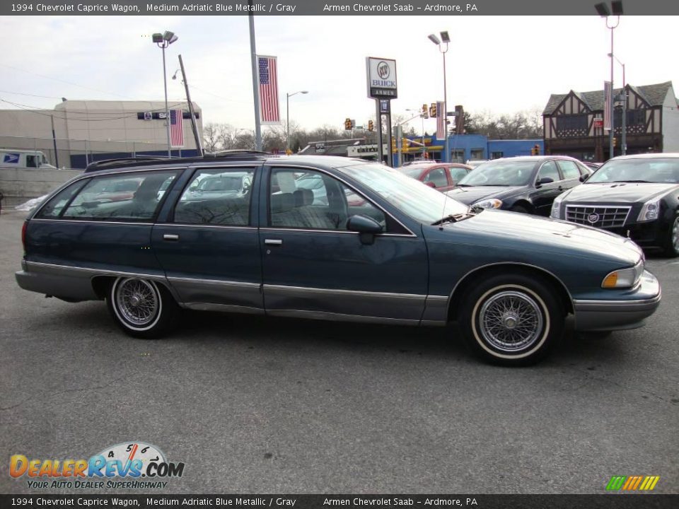 1994 Chevrolet Caprice Wagon Medium Adriatic Blue Metallic / Gray Photo #6