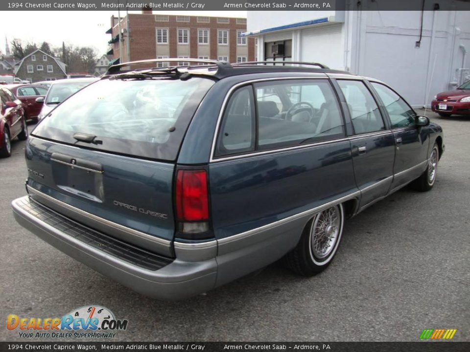 1994 Chevrolet Caprice Wagon Medium Adriatic Blue Metallic / Gray Photo #7