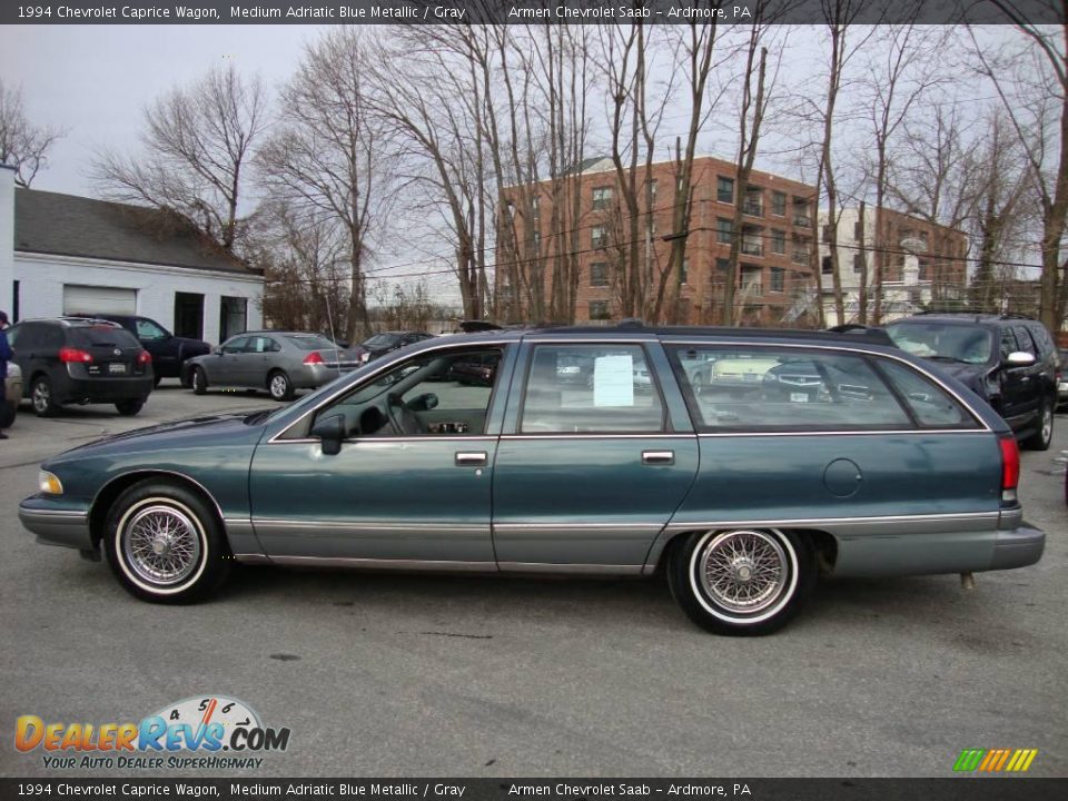 1994 Chevrolet Caprice Wagon Medium Adriatic Blue Metallic / Gray Photo #10