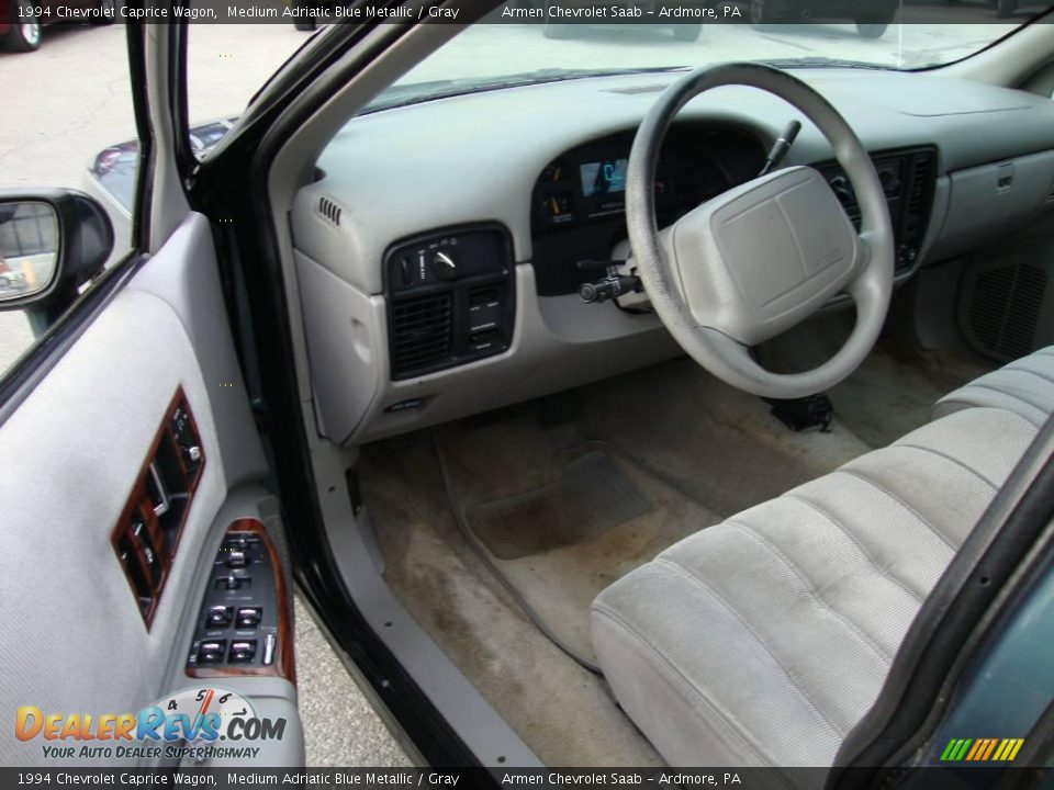1994 Chevrolet Caprice Wagon Medium Adriatic Blue Metallic / Gray Photo #12