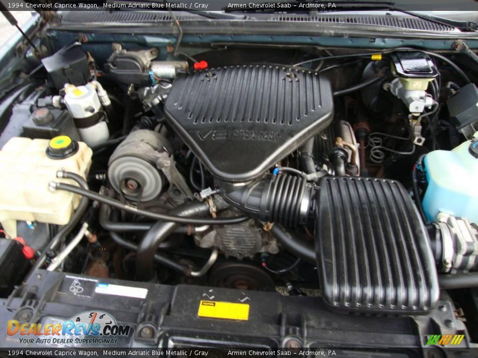 1994 Chevrolet Caprice Wagon Medium Adriatic Blue Metallic / Gray Photo #28