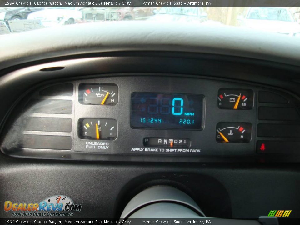 1994 Chevrolet Caprice Wagon Medium Adriatic Blue Metallic / Gray Photo #32