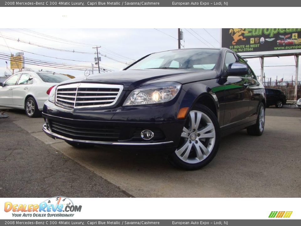 2008 Mercedes-Benz C 300 4Matic Luxury Capri Blue Metallic / Savanna/Cashmere Photo #1