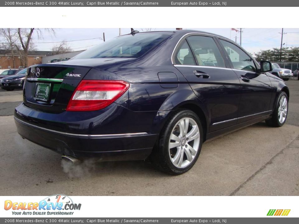 2008 Mercedes-Benz C 300 4Matic Luxury Capri Blue Metallic / Savanna/Cashmere Photo #4