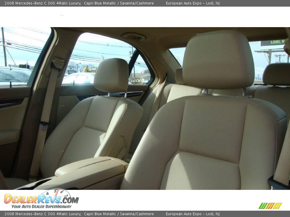 2008 Mercedes-Benz C 300 4Matic Luxury Capri Blue Metallic / Savanna/Cashmere Photo #7