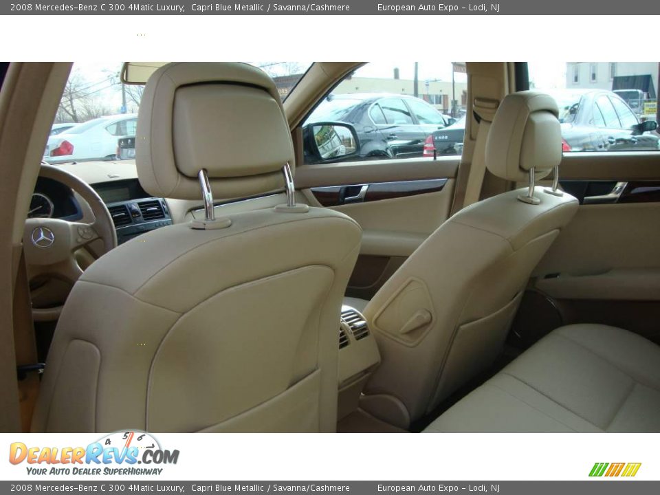 2008 Mercedes-Benz C 300 4Matic Luxury Capri Blue Metallic / Savanna/Cashmere Photo #8