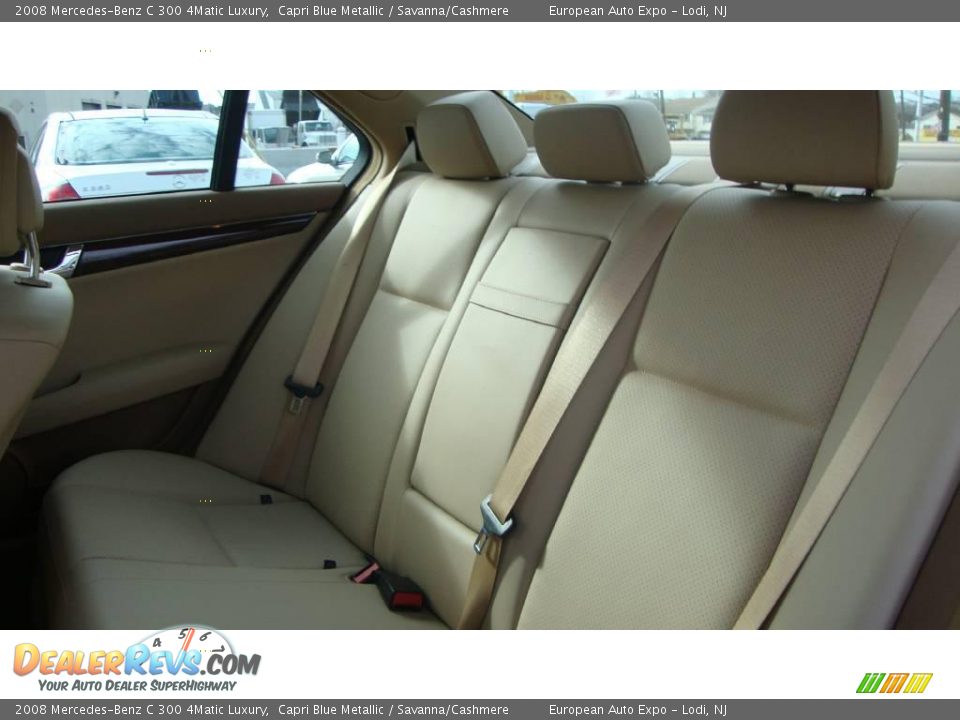 2008 Mercedes-Benz C 300 4Matic Luxury Capri Blue Metallic / Savanna/Cashmere Photo #9
