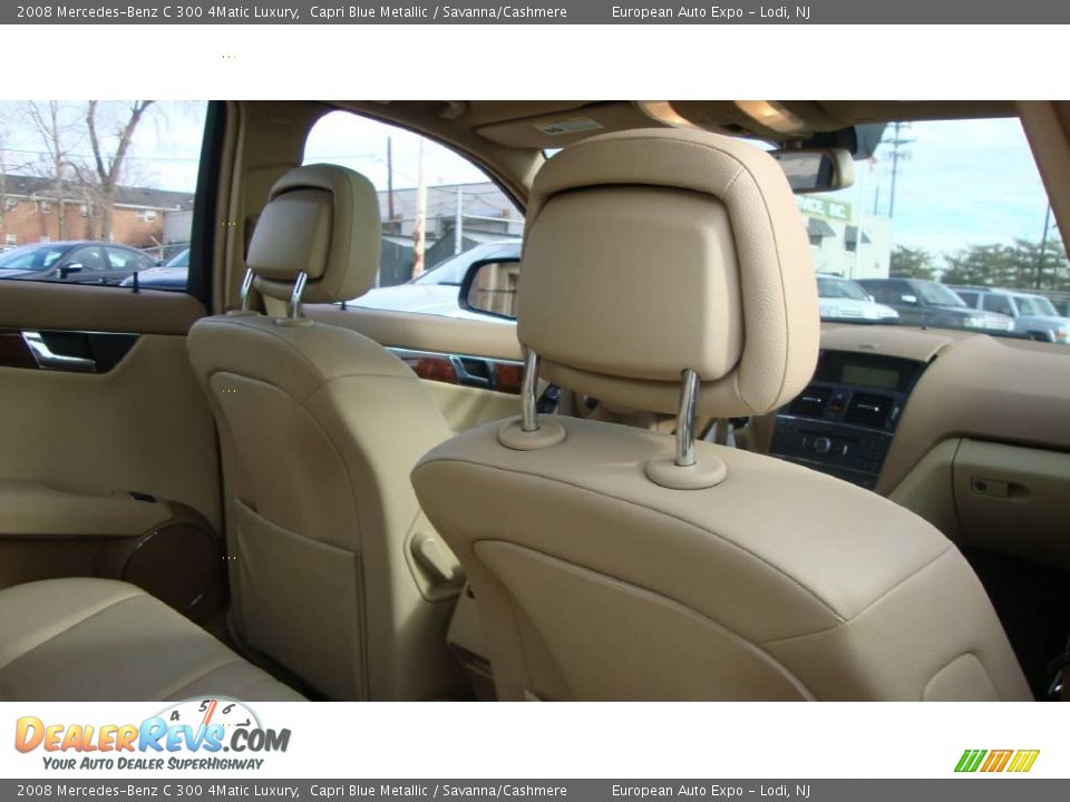 2008 Mercedes-Benz C 300 4Matic Luxury Capri Blue Metallic / Savanna/Cashmere Photo #10