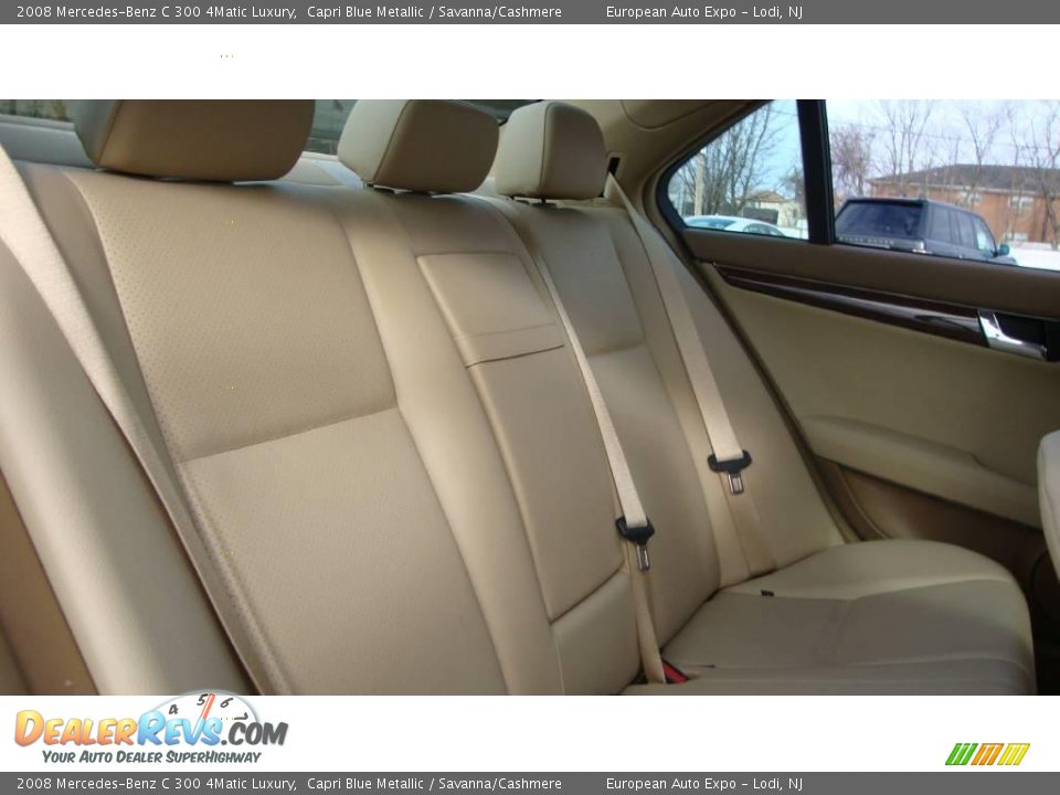 2008 Mercedes-Benz C 300 4Matic Luxury Capri Blue Metallic / Savanna/Cashmere Photo #11