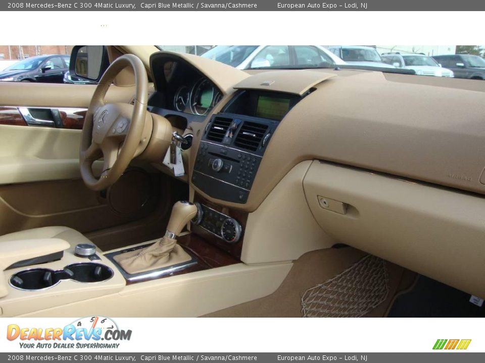 2008 Mercedes-Benz C 300 4Matic Luxury Capri Blue Metallic / Savanna/Cashmere Photo #12