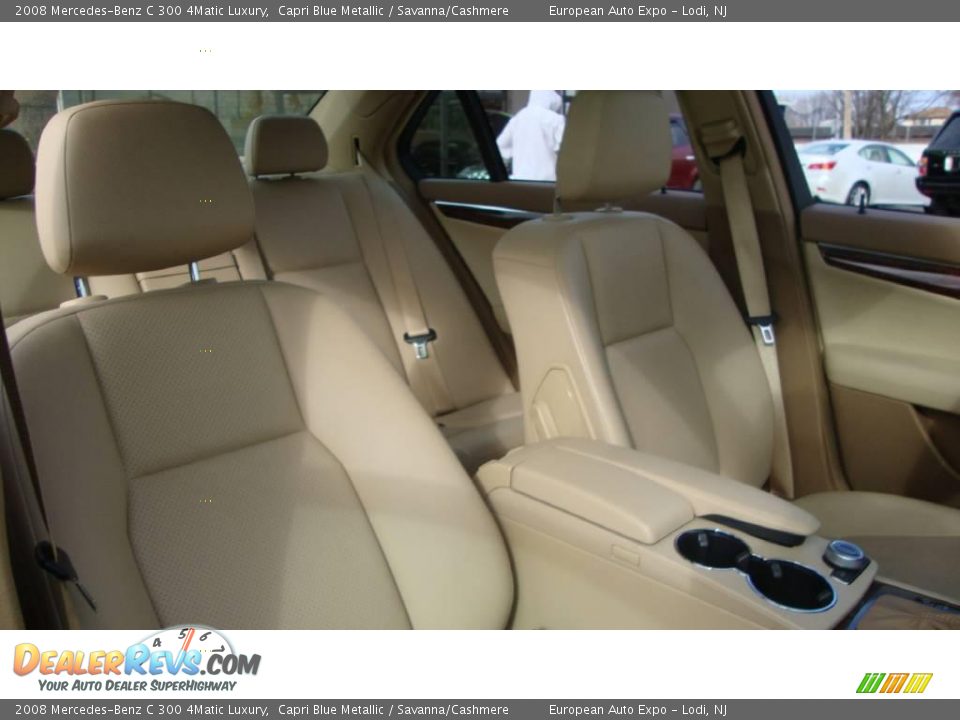 2008 Mercedes-Benz C 300 4Matic Luxury Capri Blue Metallic / Savanna/Cashmere Photo #13