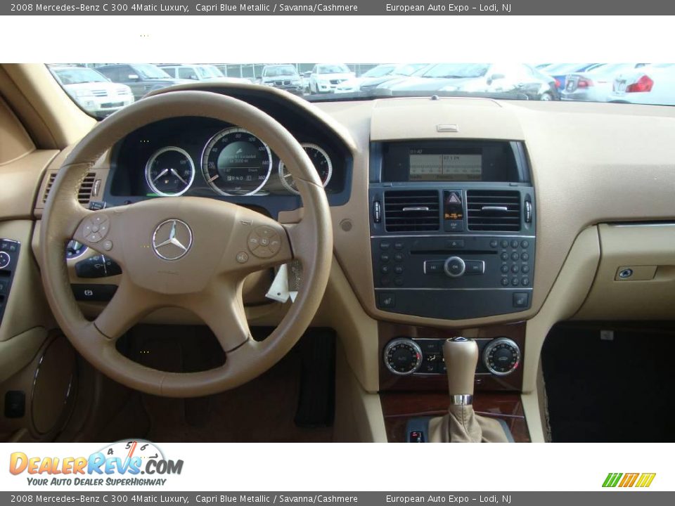 2008 Mercedes-Benz C 300 4Matic Luxury Capri Blue Metallic / Savanna/Cashmere Photo #14