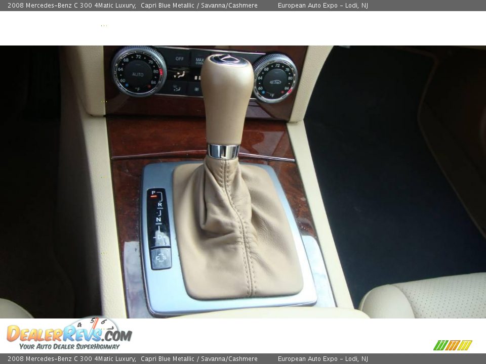 2008 Mercedes-Benz C 300 4Matic Luxury Capri Blue Metallic / Savanna/Cashmere Photo #15