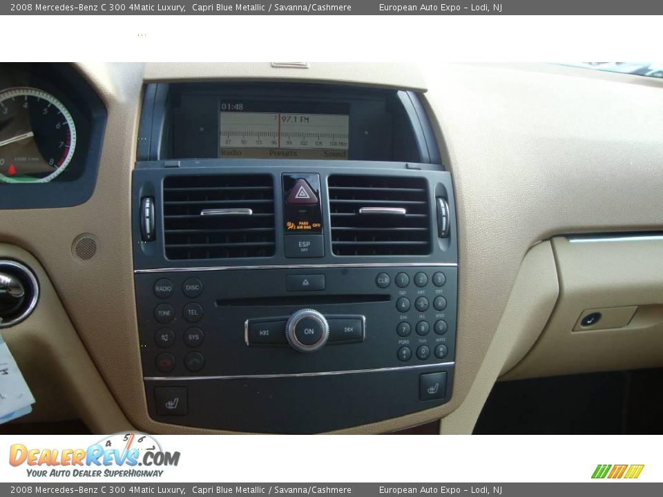 2008 Mercedes-Benz C 300 4Matic Luxury Capri Blue Metallic / Savanna/Cashmere Photo #18