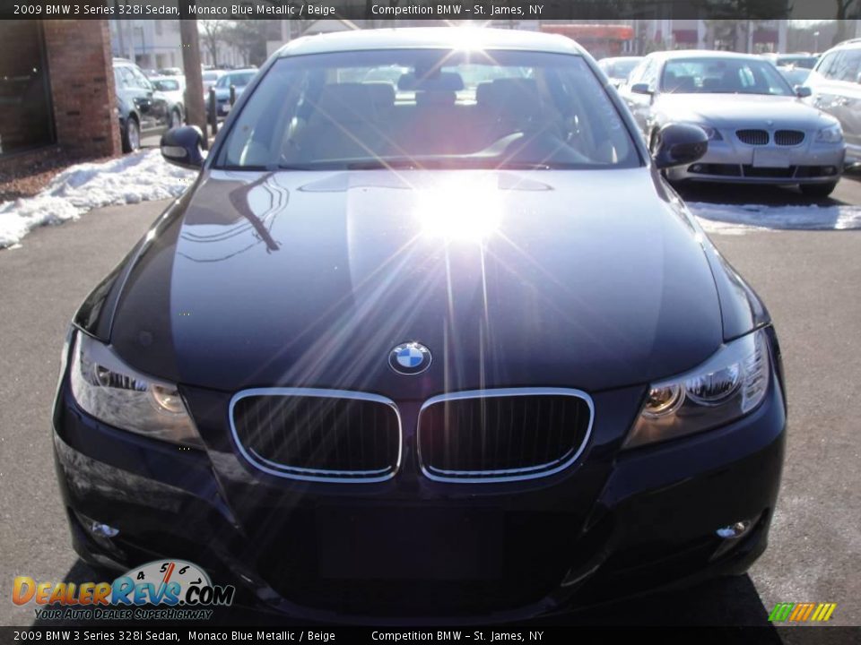 2009 BMW 3 Series 328i Sedan Monaco Blue Metallic / Beige Photo #2